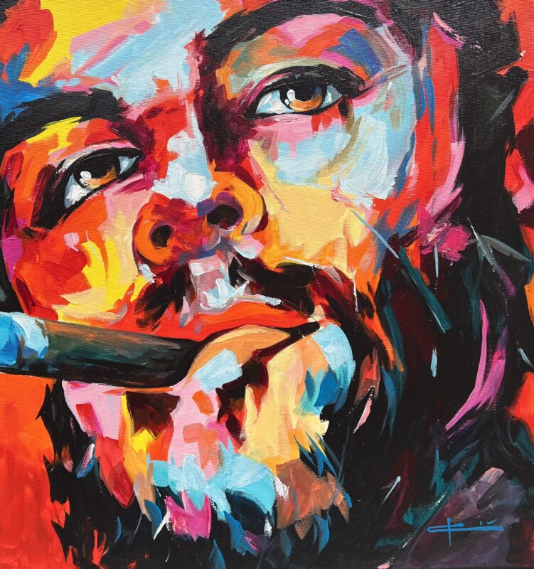 Cigar - a painting by Marian Jesień