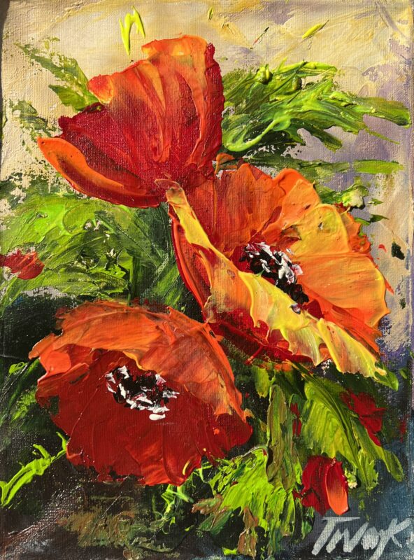 Poppies - a painting by Tadeusz Wojtkowski
