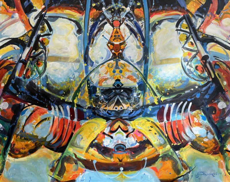 Shamanic meditation, 2014 - a painting by Włodzimierz Gonczarenko