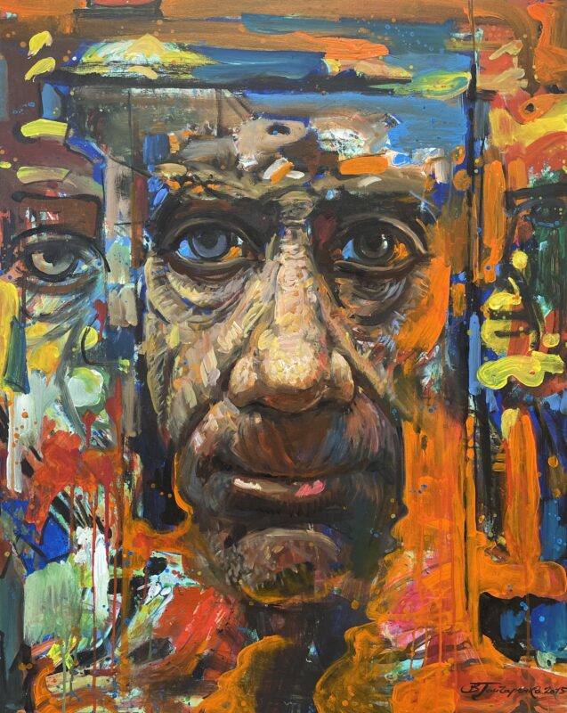 Face, 2015 - a painting by Włodzimierz Gonczarenko