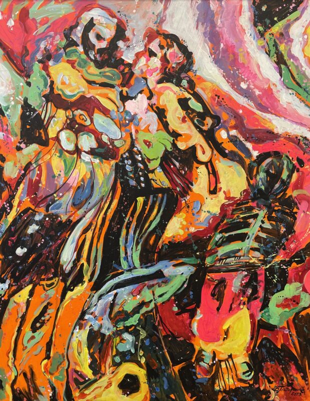 Colorful blur, 2013 - a painting by Włodzimierz Gonczarenko