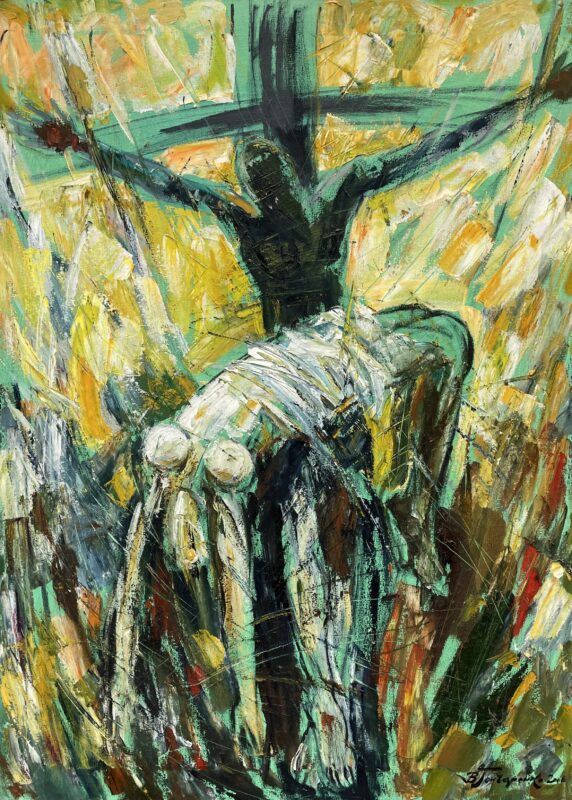 Crucified, 2006 - a painting by Włodzimierz Gonczarenko