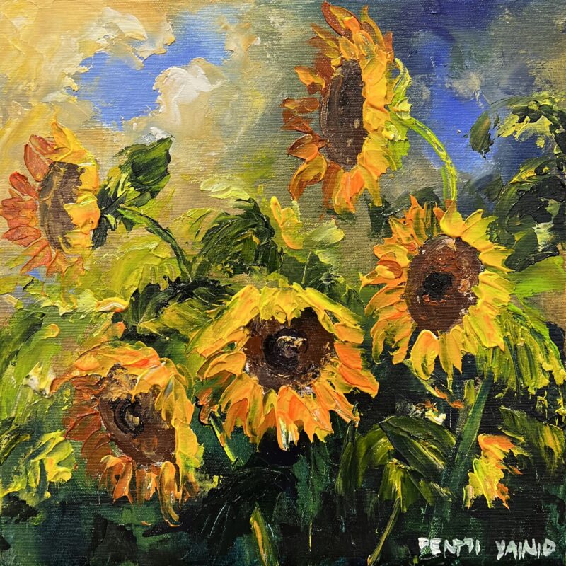 Sunflowers - a painting by Pentti Vainio
