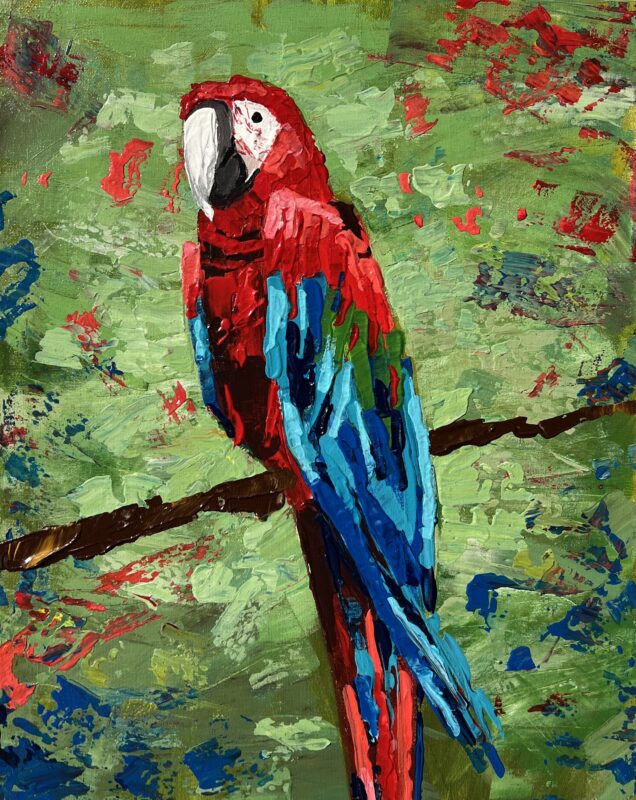 Parrot - a painting by Julita Duda