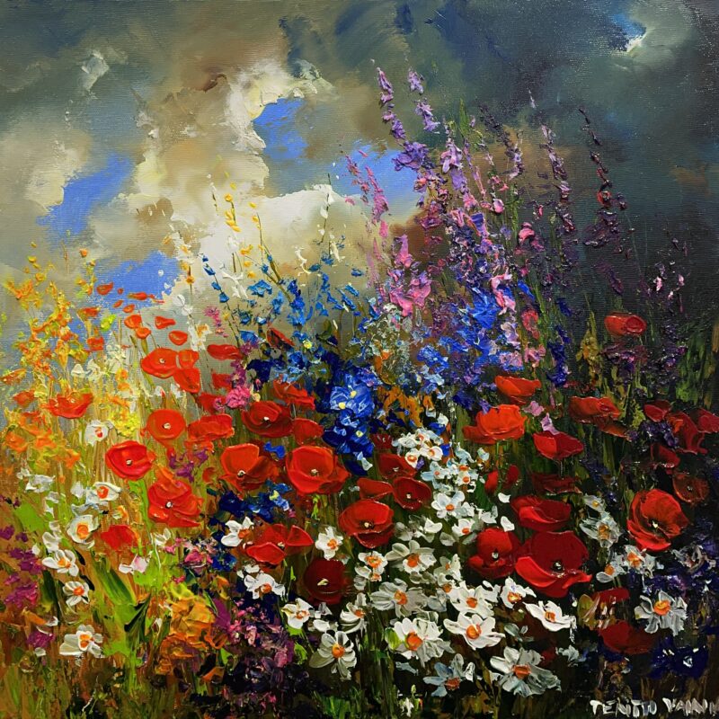 Flowers - a painting by Pentti Vainio