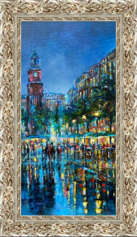 City hall - a painting by Danuta Frydrych