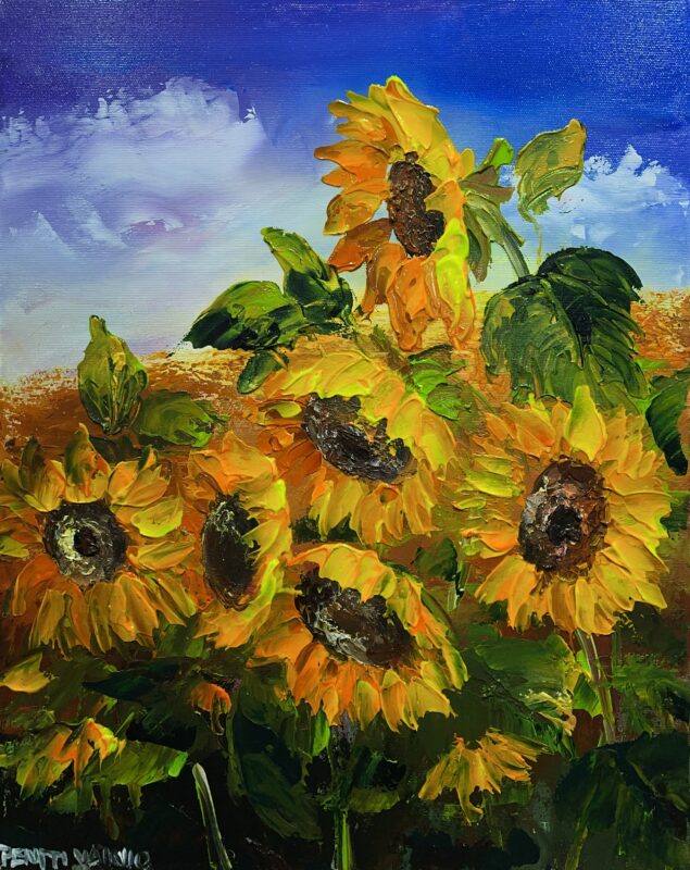 Sunflowers - a painting by Pentti Vainio