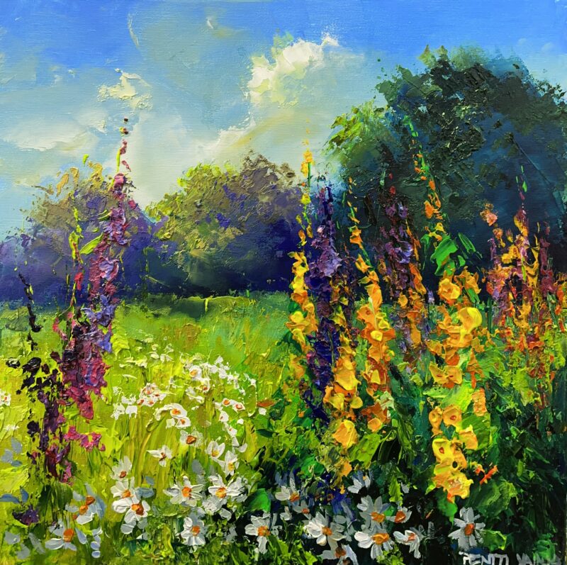 Summer meadow - a painting by Pentti Vainio