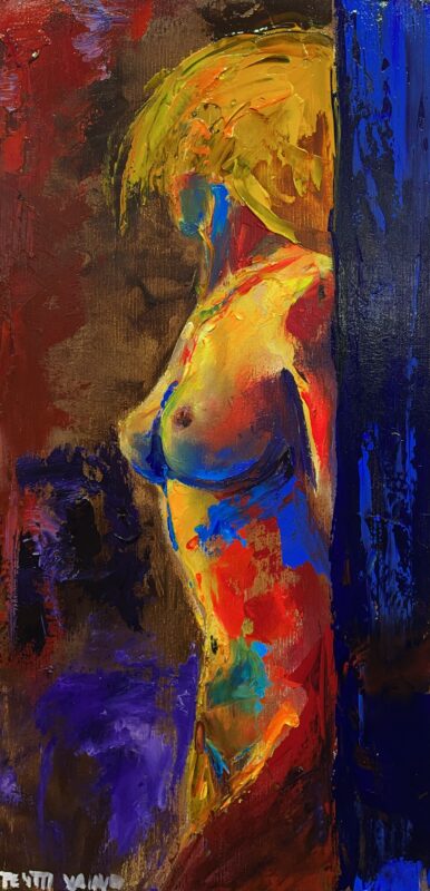 Nude lady - a painting by Pentti Vainio