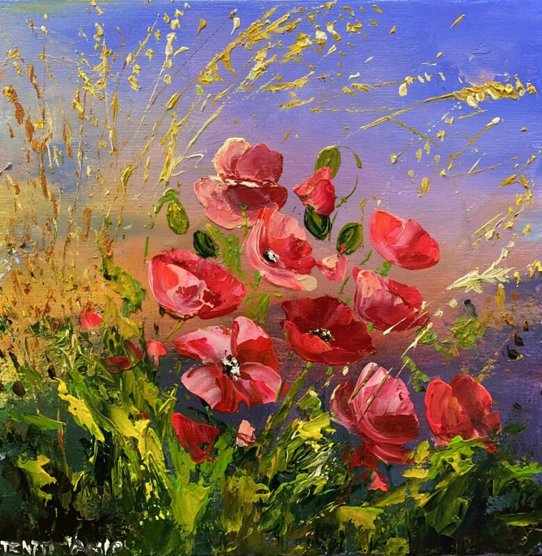 Flowers - a painting by Pentti Vainio