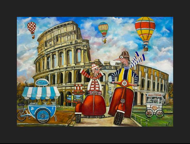 The flavors of Rome, that’s what it is - a painting by Artur Płachta