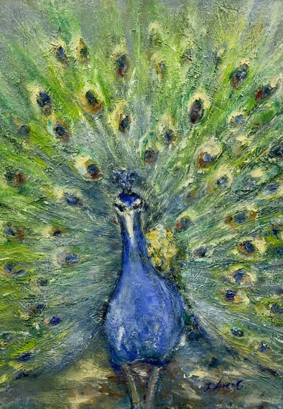 Peacock - a painting by Irena Lorenc