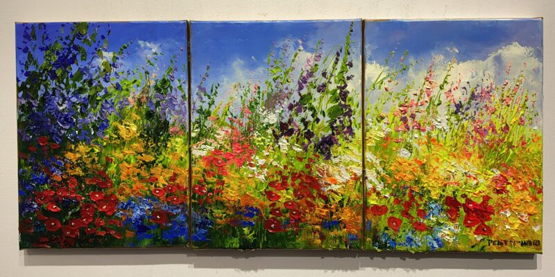 Flowers - a painting by Pentti Vainio