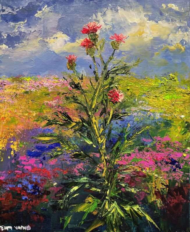 Thistles - a painting by Pentti Vainio