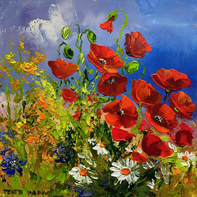 Flowers - a painting by Pentti Vainio