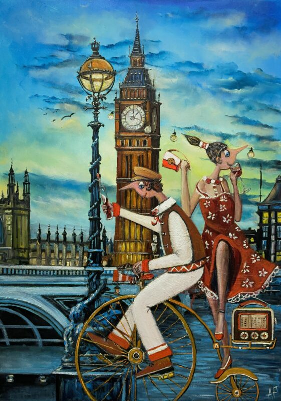 I love our London mornings - a painting by Artur Płachta