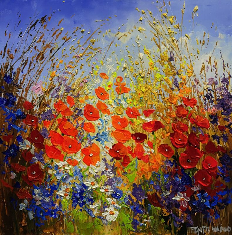 Flowers - a painting by Pentti Vainio