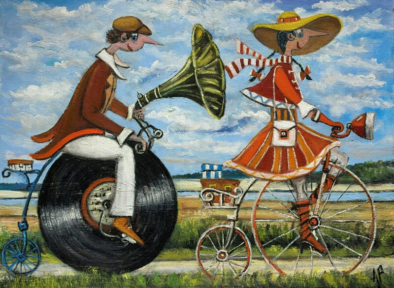 Let’s play music - a painting by Artur Płachta