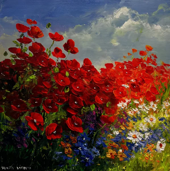 Flowers - a painting by Pentti Vainio