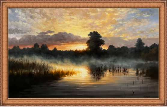 Sunrise - a painting by Ryszard Michalski