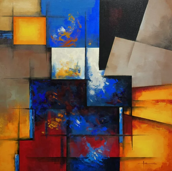 Abstraction - a painting by Marian Jesień