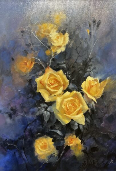 Roses - a painting by Andrzej Białecki