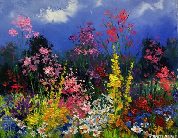 Flowers - a painting by Pentti Vainio