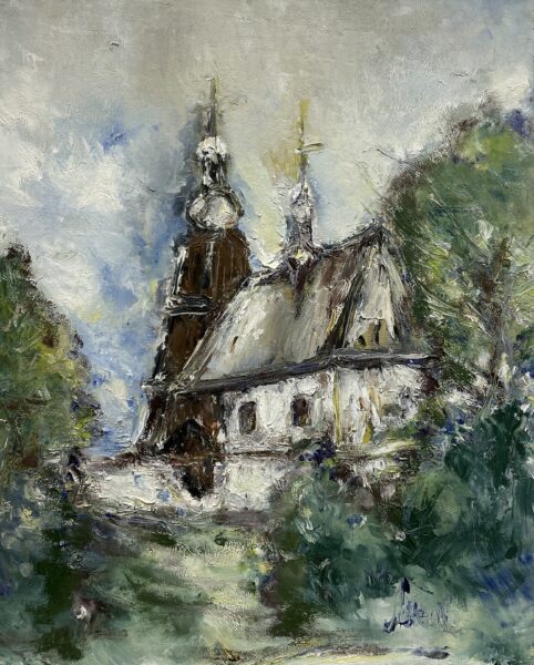 Church - a painting by Irena Lorenc