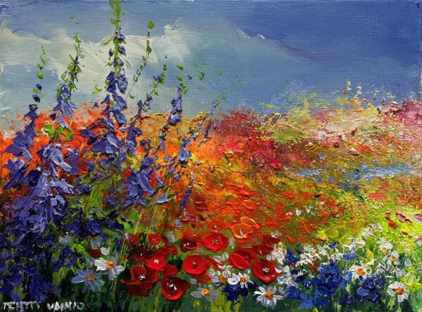 Flowers - a painting by Pentti Vainio