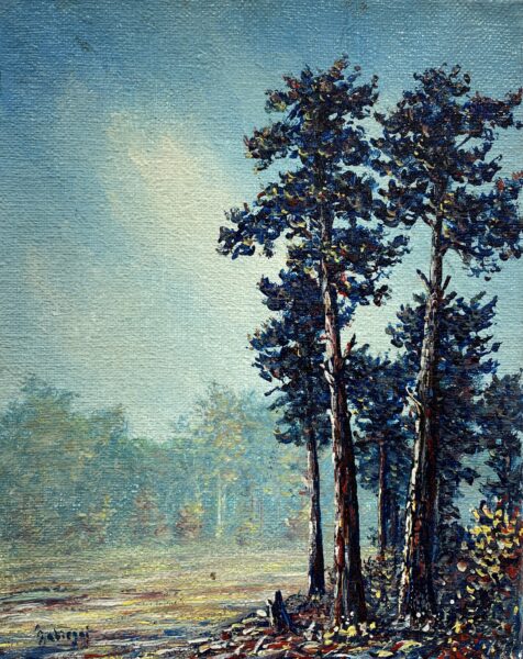 Trees - a painting by Zbigniew Zabiegaj