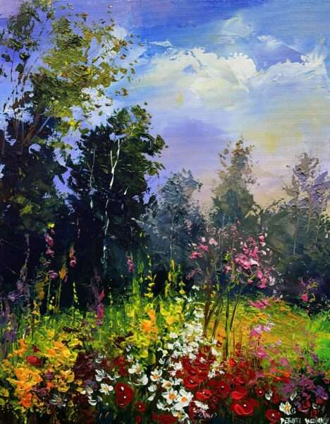 Flowers - a painting by Pentti Vainio