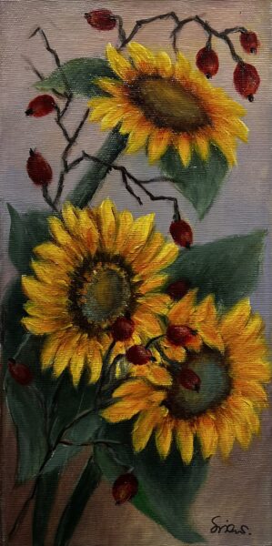 Sunflowers - a painting by Barbara Siewierska
