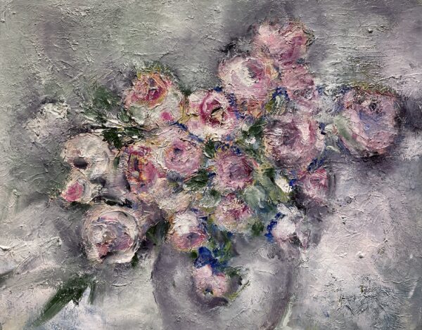 Roses in vase - a painting by Irena Lorenc