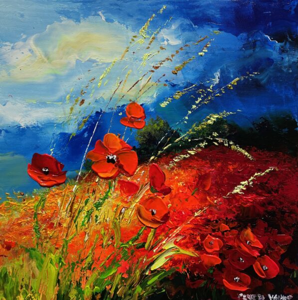 Poppies - a painting by Pentti Vainio