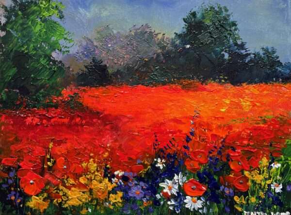 Poppies - a painting by Pentti Vainio