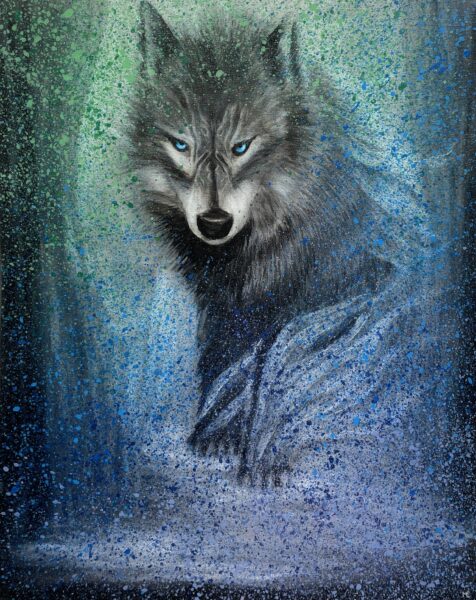 Wolf - a painting by Monika Luka