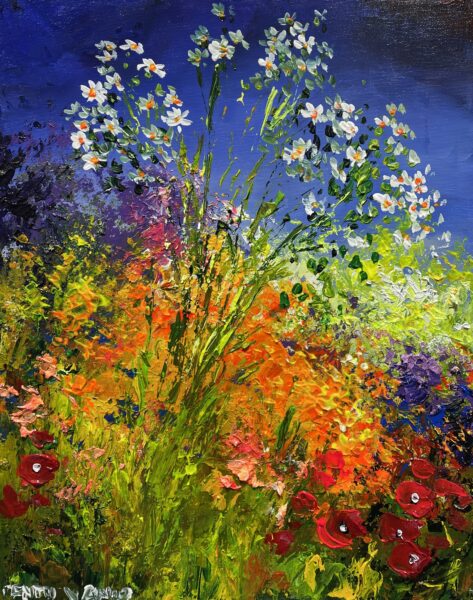 Flowers - a painting by Pentti Vainio