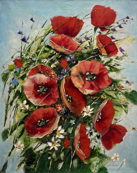 Poppies - a painting by Jolanta Kowalik