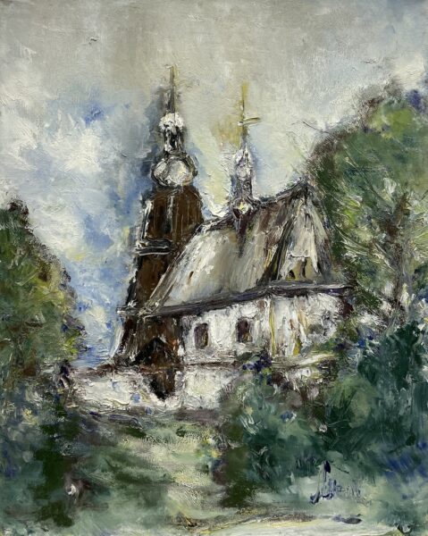 Church - a painting by Irena Lorenc