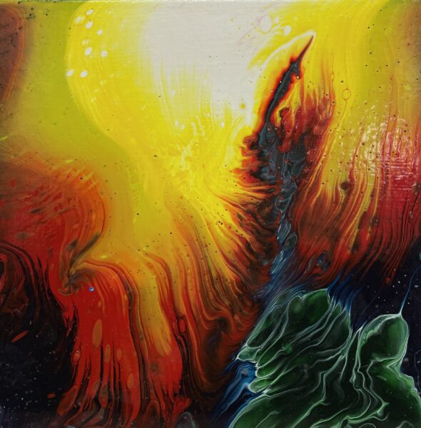 Phoenix - a painting by Marian Jesień