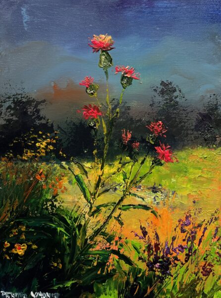 Thistles - a painting by Pentti Vainio