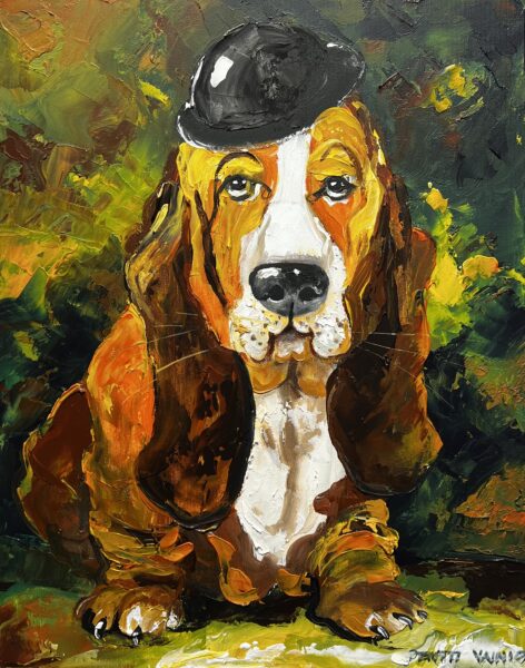 Dog - a painting by Pentti Vainio