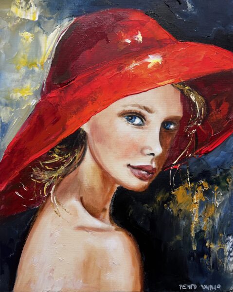 Red hat - a painting by Pentti Vainio