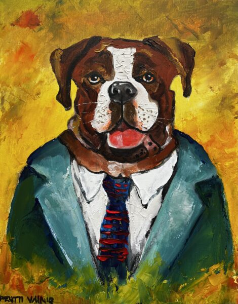 Dog - a painting by Pentti Vainio
