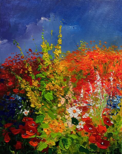 Flowers - a painting by Pentti Vainio