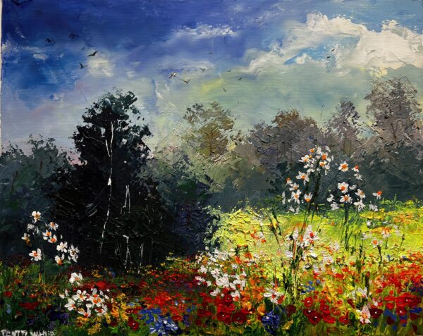 Meadow - a painting by Pentti Vainio