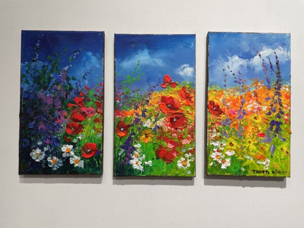 Dream triptych - a painting by Pentti Vainio