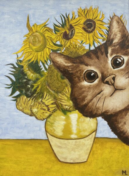 Van gogh’s Cat - a painting by Monika Luka