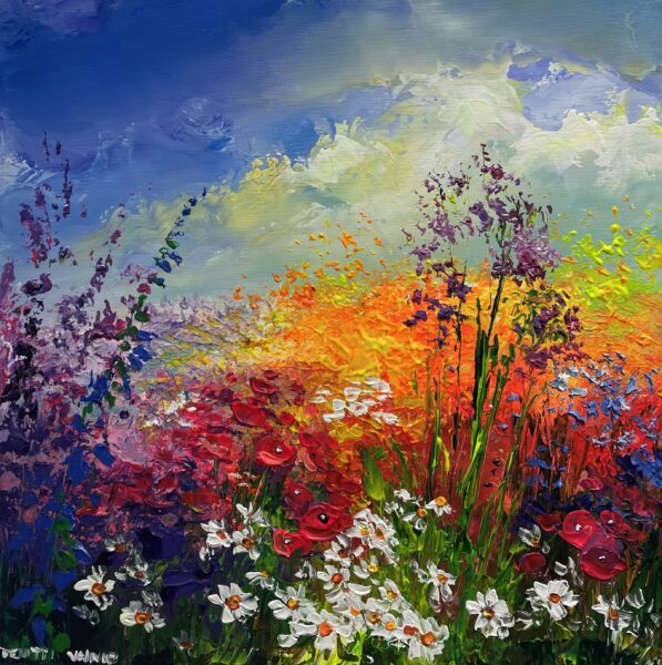 Flowers - a painting by Pentti Vainio