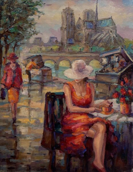 Paris - a painting by Leszek Metz